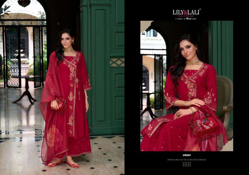 Lily & lali angrakhha Party wear kurtis wholesale