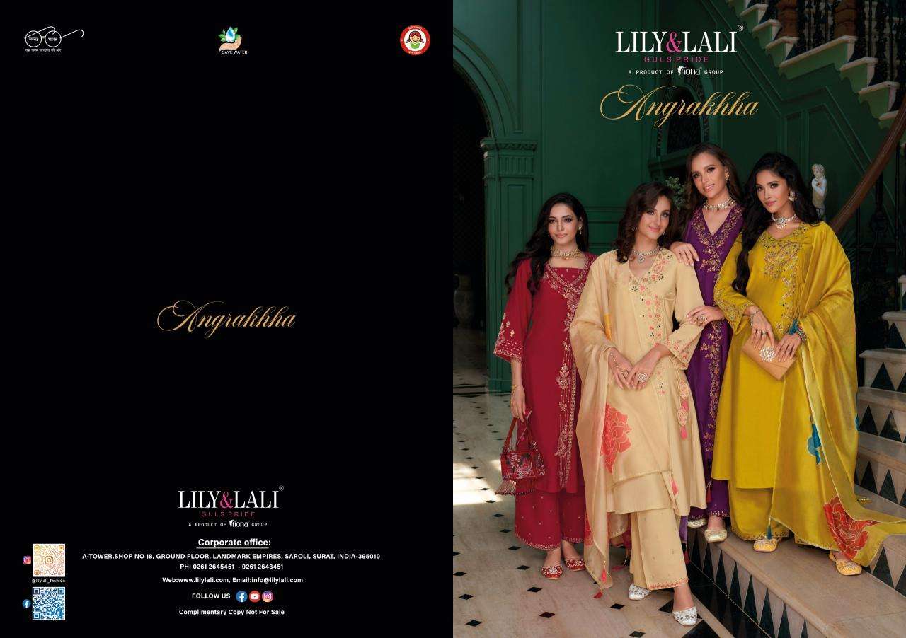 Lily & lali angrakhha Party wear kurtis wholesale