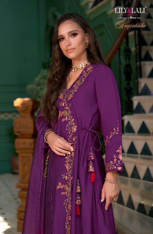 Lily & lali angrakhha Party wear kurtis wholesale