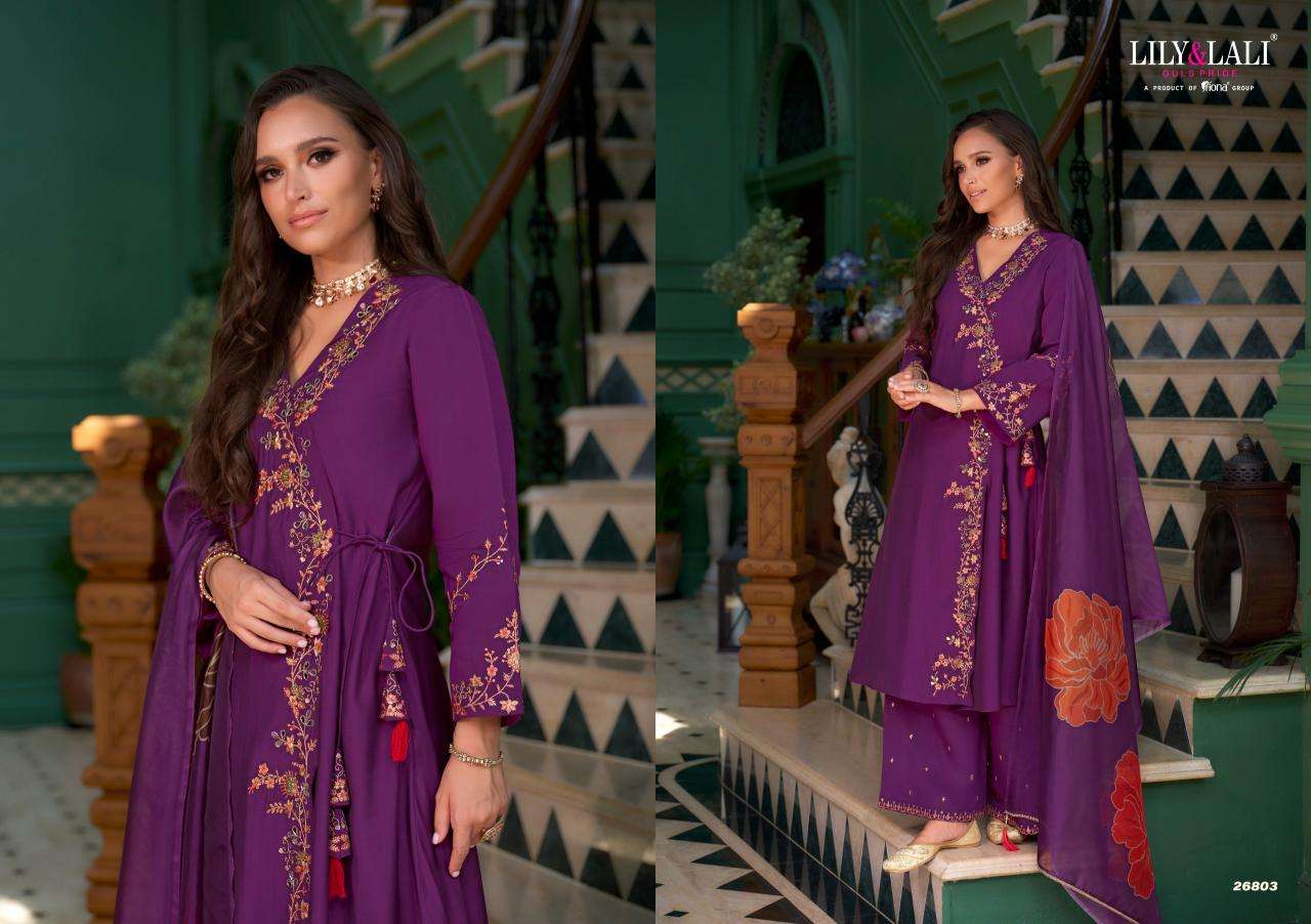 Lily & lali angrakhha Party wear kurtis wholesale