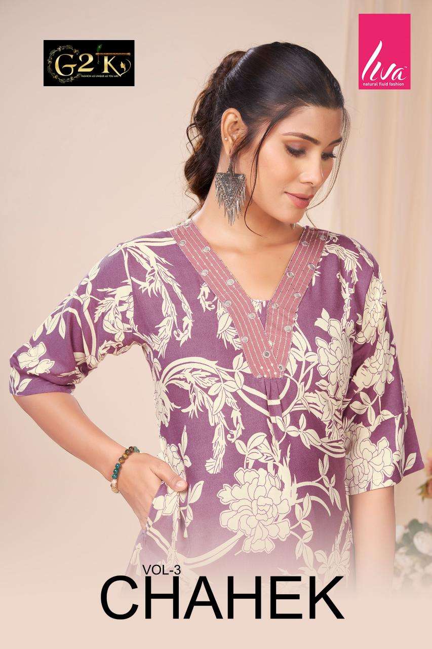Liva G2K chahek vol 3 Kurti wholesale market