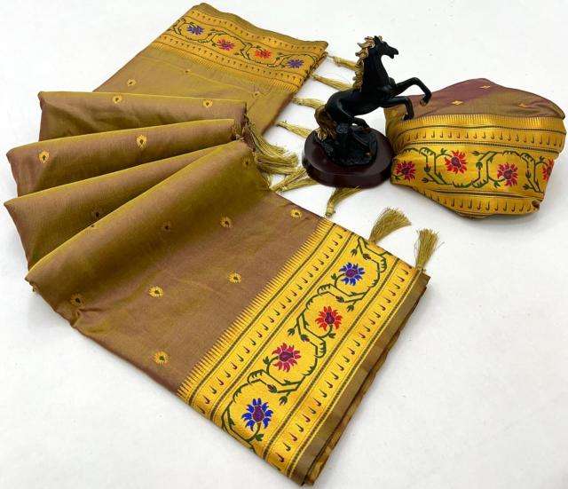 Maharashtrian paithani pure soft silk Saree online shopping in India
