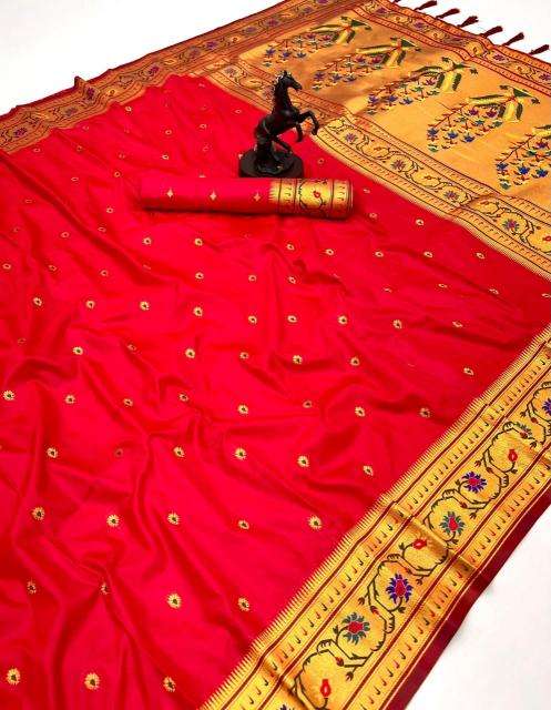 Maharashtrian paithani pure soft silk Saree online shopping in India