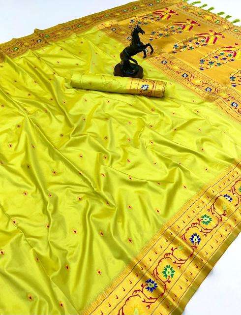 Maharashtrian paithani pure soft silk Saree online shopping in India
