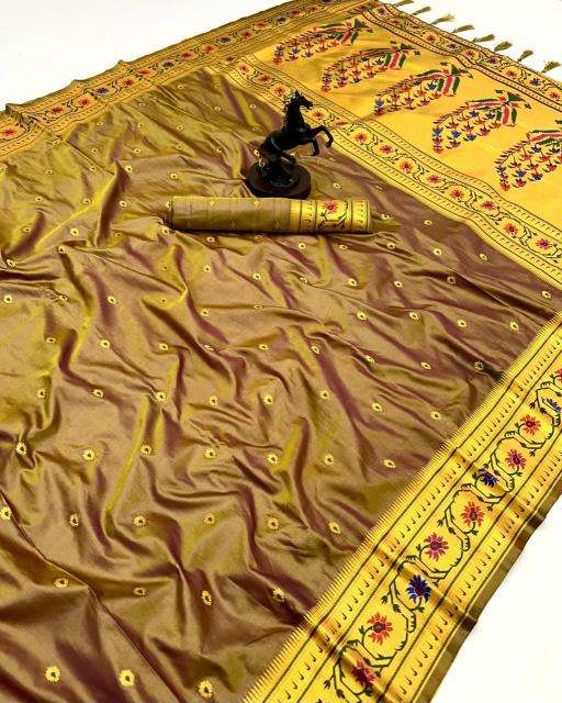 Maharashtrian paithani pure soft silk Saree online shopping in India