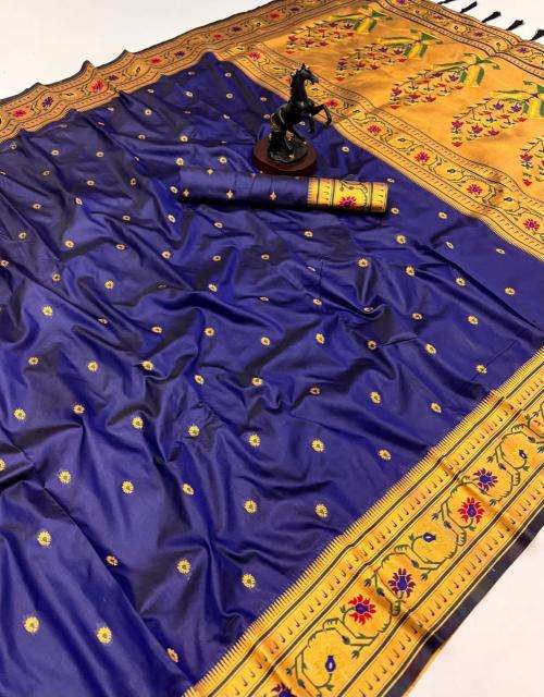 Maharashtrian paithani pure soft silk Saree online shopping in India