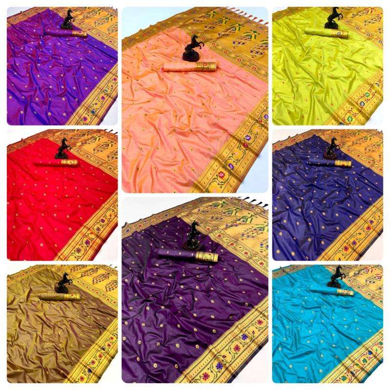 Maharashtrian paithani pure soft silk Saree online shopping in India