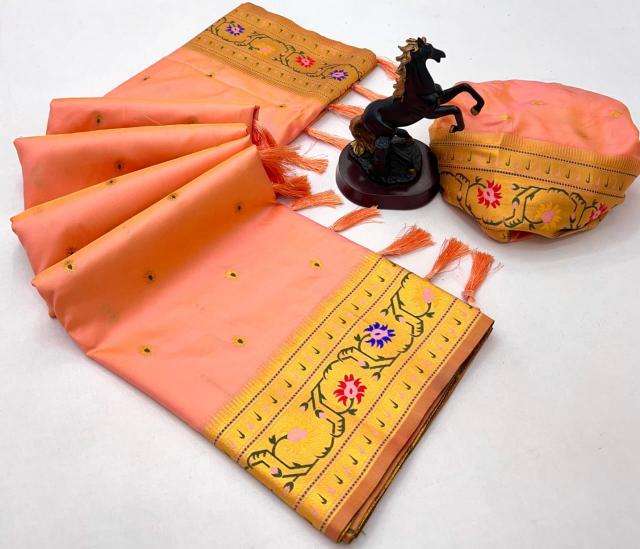 Maharashtrian paithani pure soft silk Saree online shopping in India