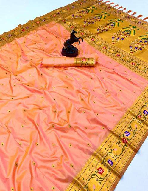 Maharashtrian paithani pure soft silk Saree online shopping in India