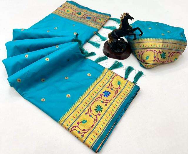 Maharashtrian paithani pure soft silk Saree online shopping in India