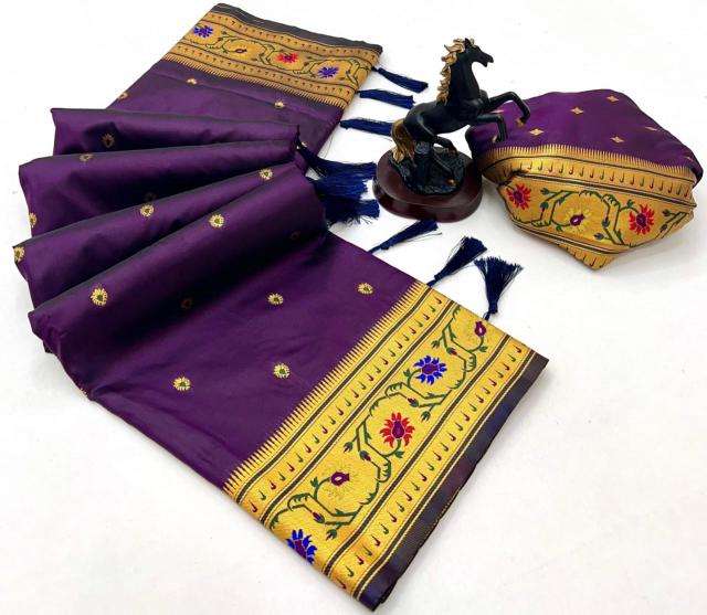 Maharashtrian paithani pure soft silk Saree online shopping in India