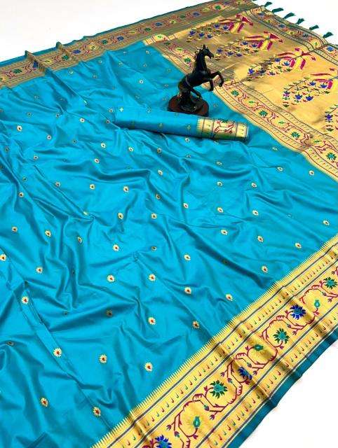 Maharashtrian paithani pure soft silk Saree online shopping in India