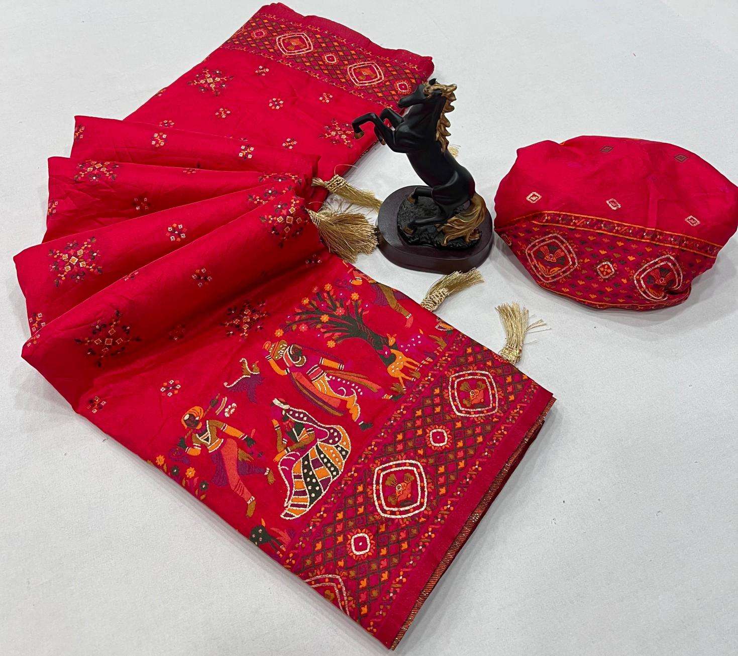 Malhar pashmina kashmiri silk Indian saree wholesale online