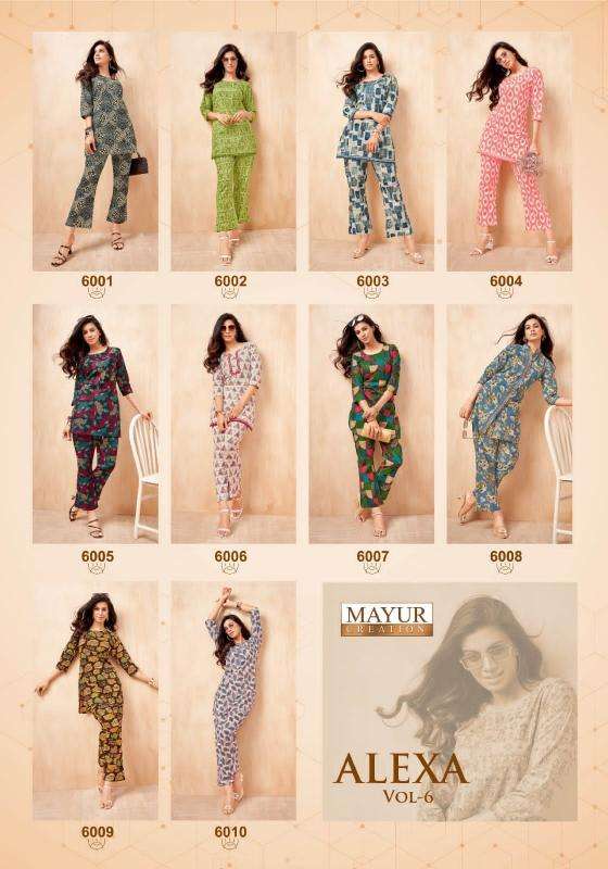 Mayur alexa vol-6 indian wear kurtis