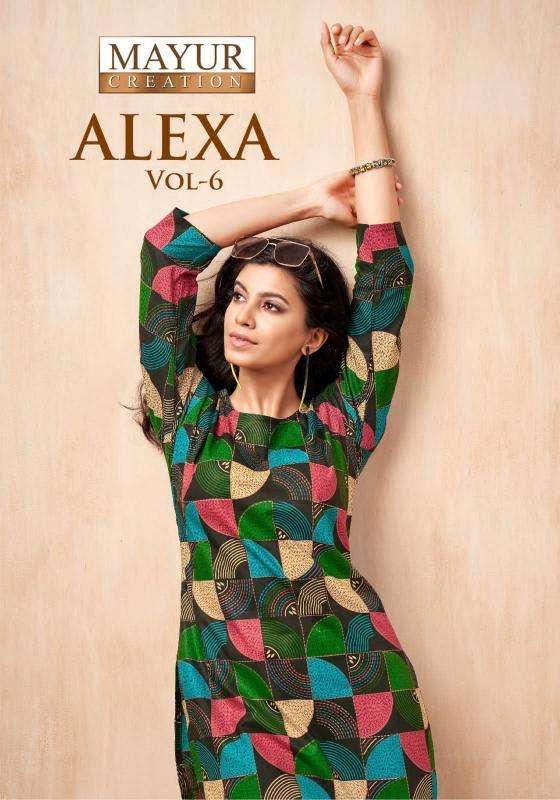 Mayur alexa vol-6 indian wear kurtis