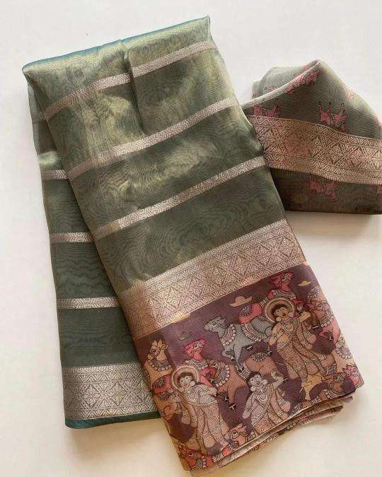 Mesmerising soft tissue silk Wholesale saree market in Ahmedabad