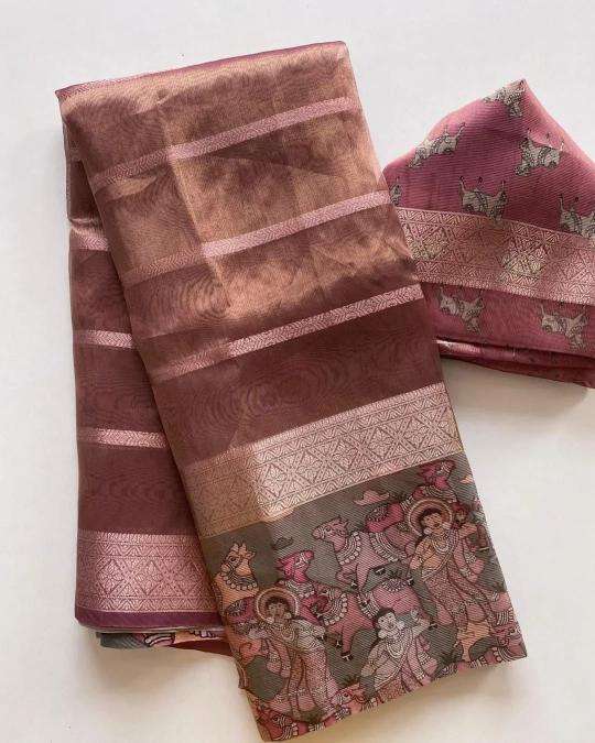 Mesmerising soft tissue silk Wholesale saree market in Ahmedabad