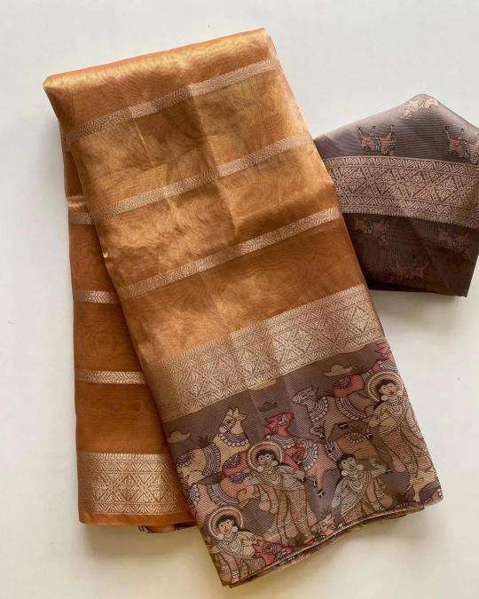 Mesmerising soft tissue silk Wholesale saree market in Ahmedabad