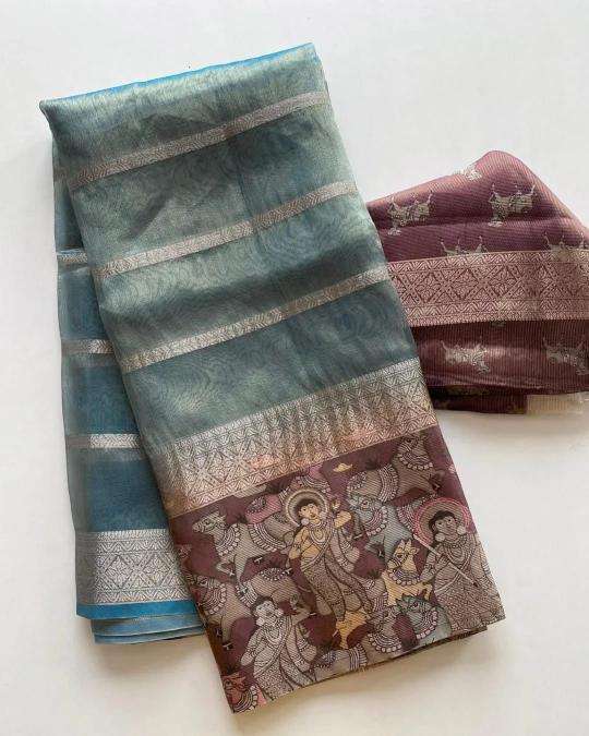 Mesmerising soft tissue silk Wholesale saree market in Ahmedabad