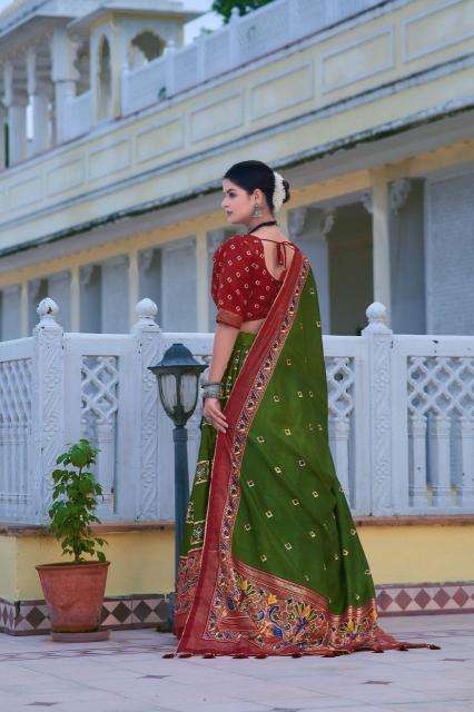 Mor Tussar Silk wholesale lehenga shop in bangalore
