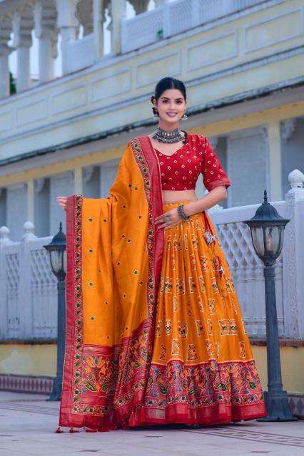 Mor Tussar Silk wholesale lehenga shop in bangalore