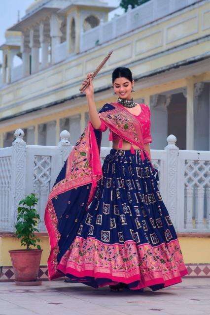Mor Tussar Silk wholesale lehenga shop in bangalore