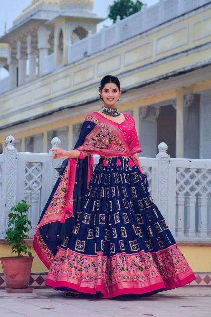 Mor Tussar Silk wholesale lehenga shop in bangalore