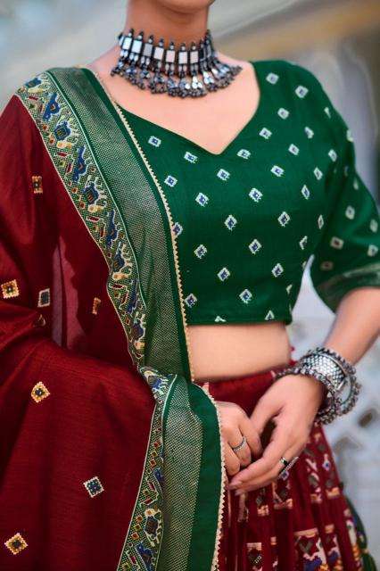 Mor Tussar Silk wholesale lehenga shop in bangalore