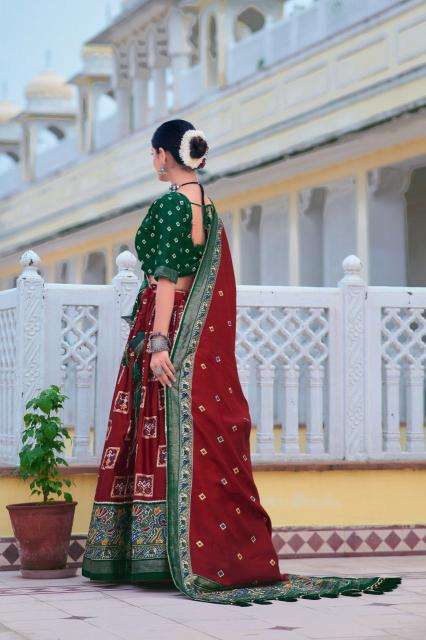 Mor Tussar Silk wholesale lehenga shop in bangalore