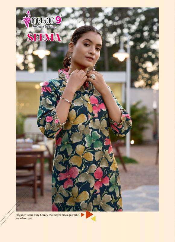 Mystic9 seema vol 1 Kurti wholesalers in Ahmedabad