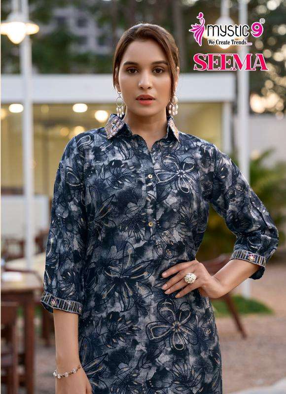 Mystic9 seema vol 1 Kurti wholesalers in Ahmedabad