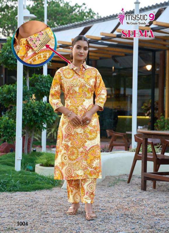 Mystic9 seema vol 1 Kurti wholesalers in Ahmedabad