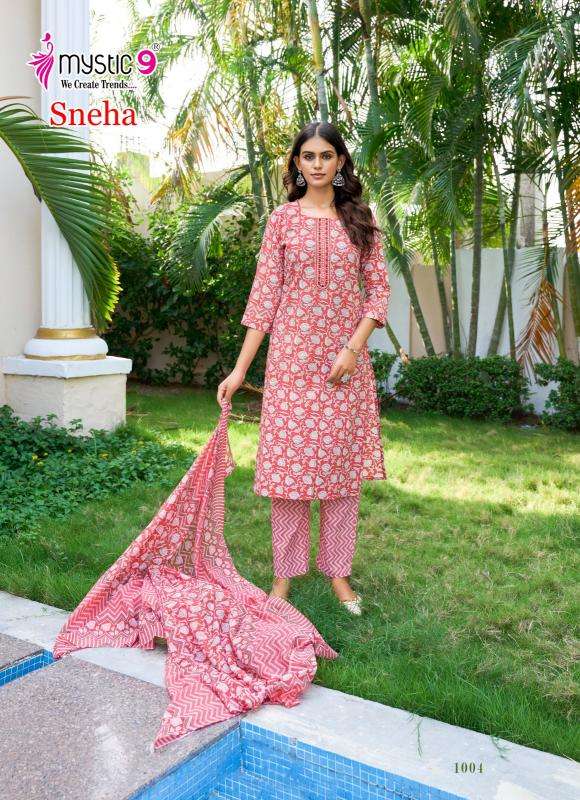 Mystic9 sneha vol 1 indian kurtis 2018