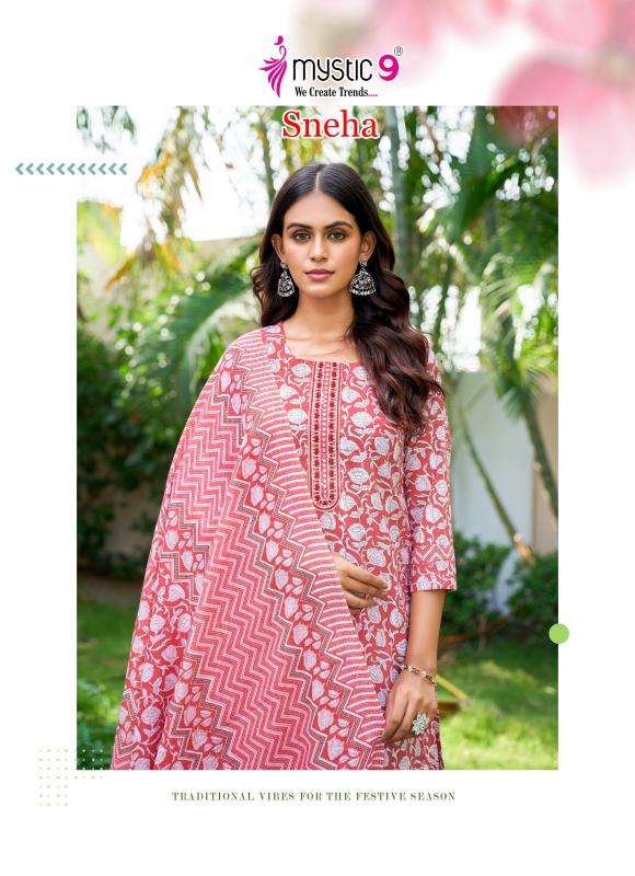 Mystic9 sneha vol 1 indian kurtis 2018