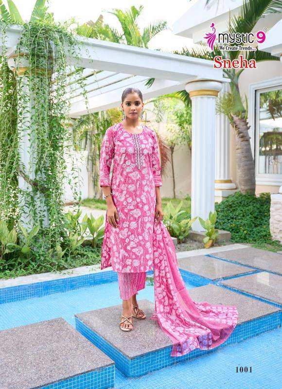 Mystic9 sneha vol 1 indian kurtis 2018