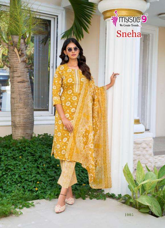 Mystic9 sneha vol 1 indian kurtis 2018