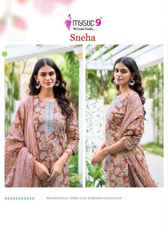 Mystic9 sneha vol 1 indian kurtis 2018