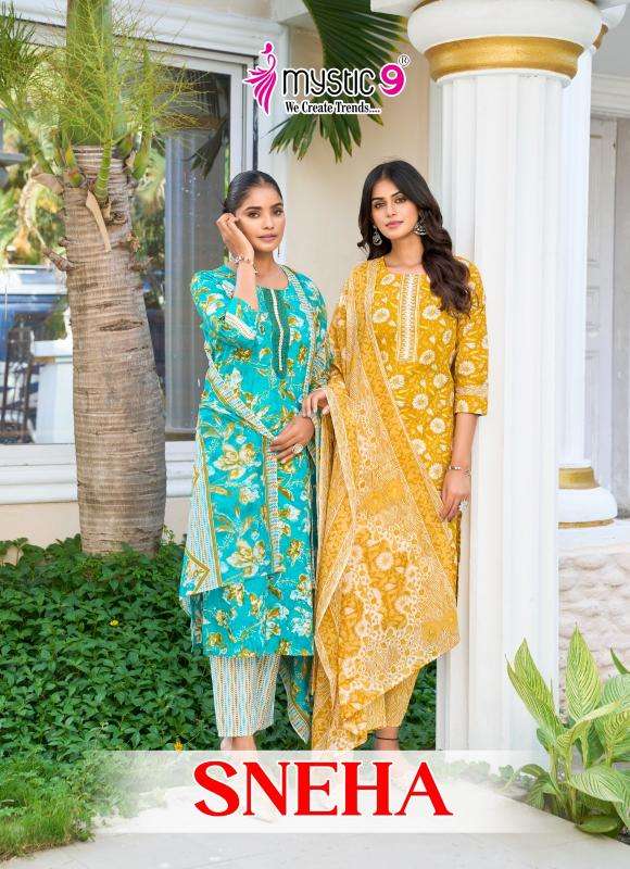 Mystic9 sneha vol 1 indian kurtis 2018