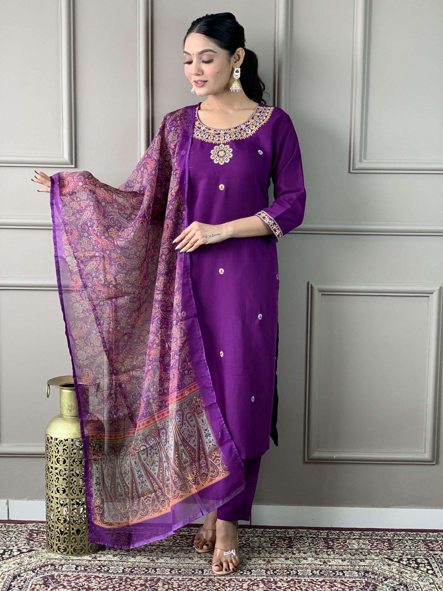 Nisha rayon slub wine stylish indian kurti designs