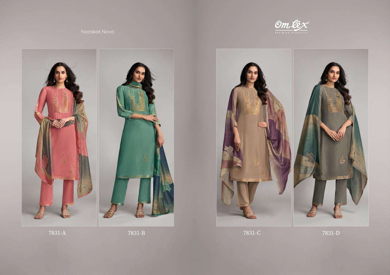 Omtex nazakat nova Dress material manufacturers in Gujarat