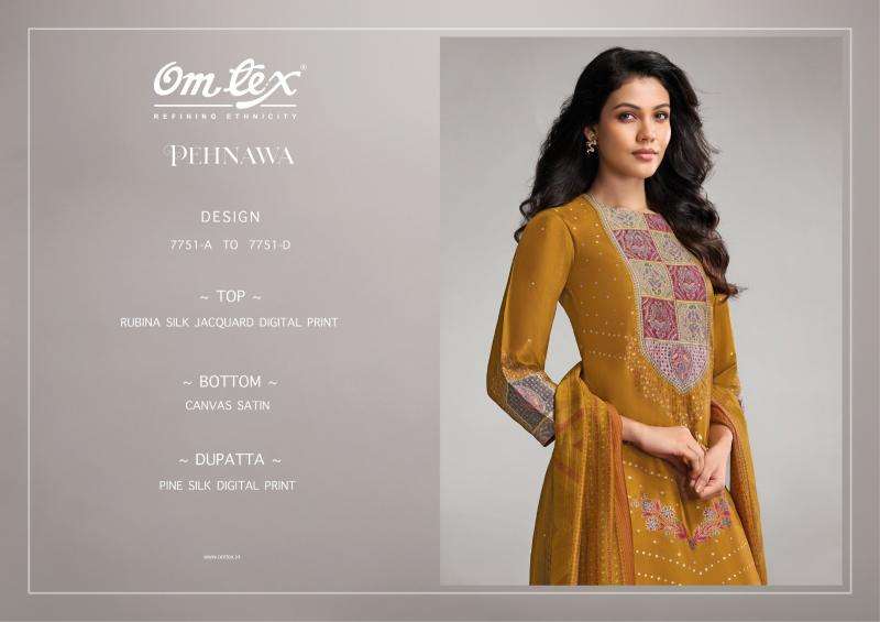 Omtex pehnawa  Wholesale dress material online shopping