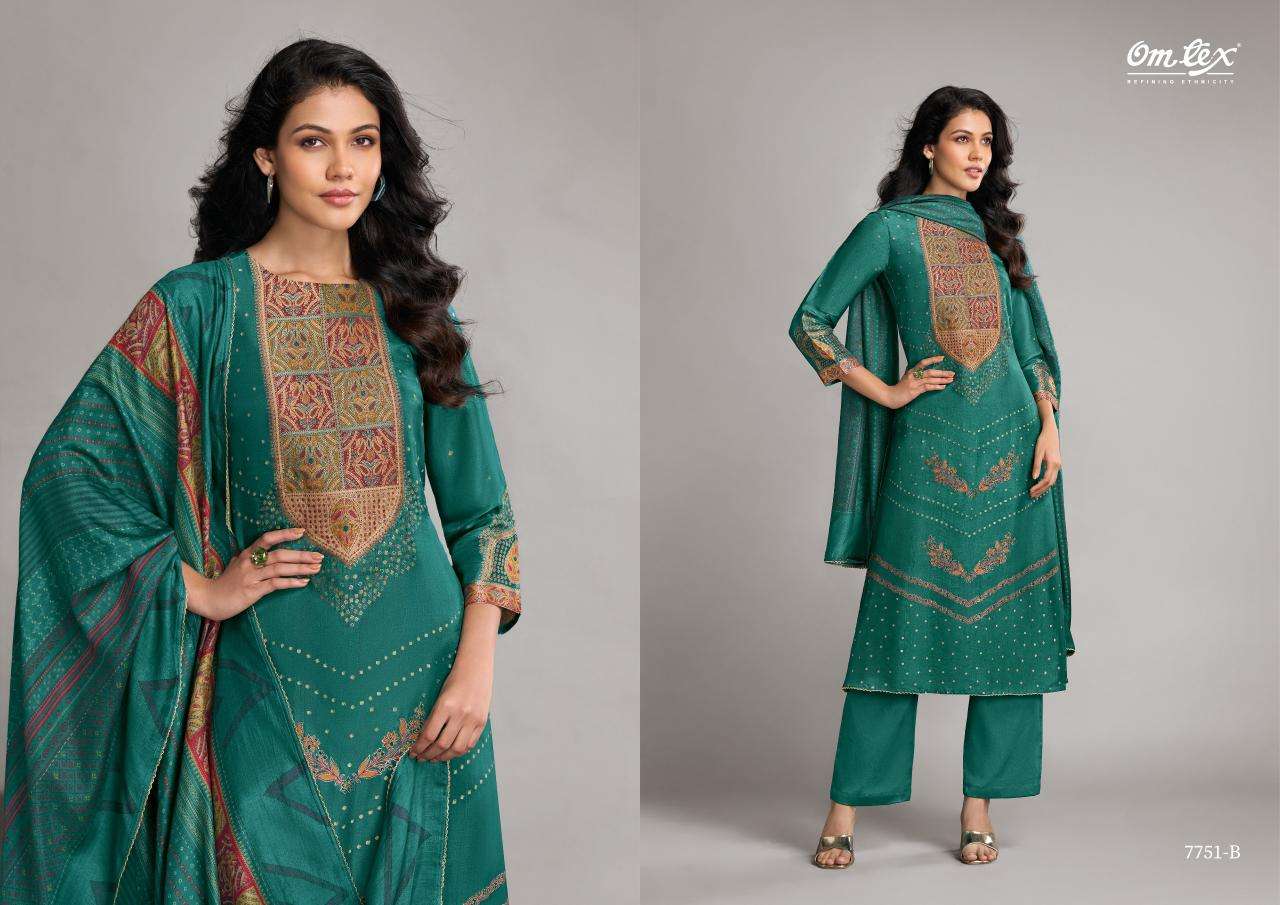 Omtex pehnawa  Wholesale dress material online shopping