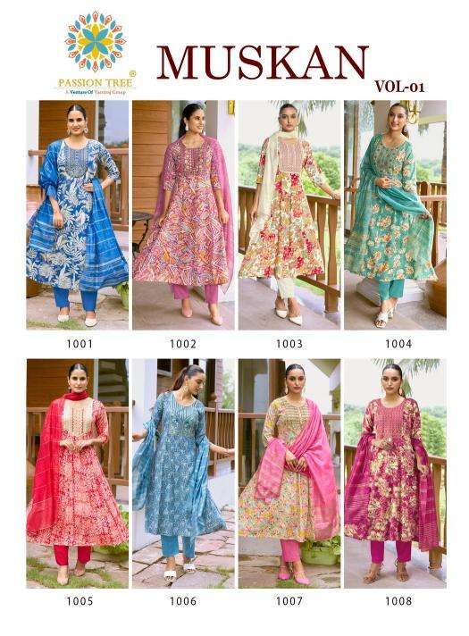 Passion tree muskan vol 1 south indian fashion kurtis