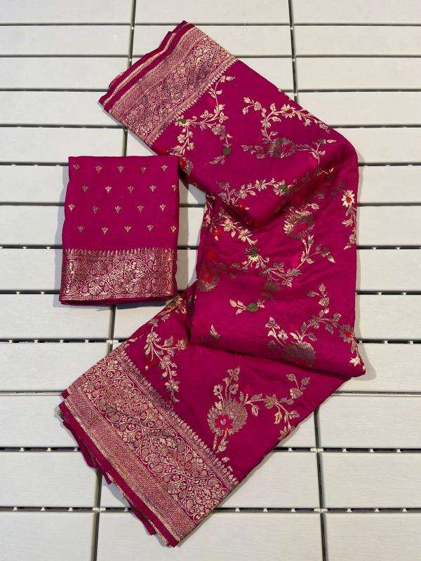 Pure banarasi khadi georgette silk Latest Saree wholesale collection