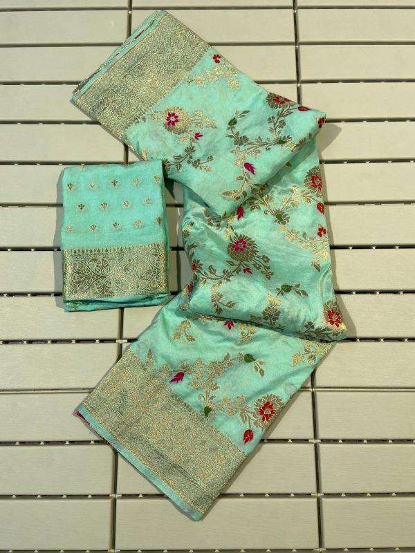 Pure banarasi khadi georgette silk Latest Saree wholesale collection