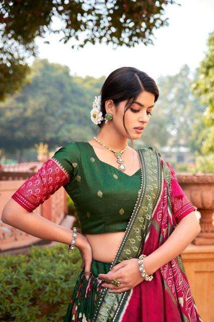 Rabbit Tussar Silk surat wholesale lehenga online