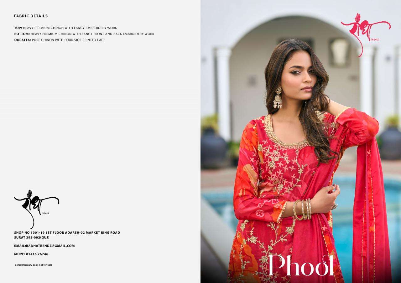 Radha trendz phool Salwar Kameez suppliers in India