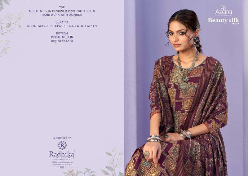 Radhika azara beauty silk 3 Dress material wholesalers