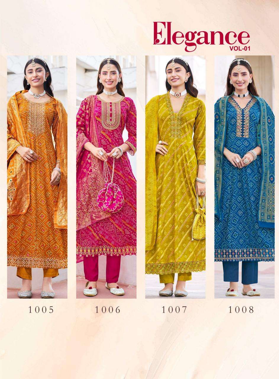 Radhika lifestyle elegance vol 1 Kurti materials wholesale