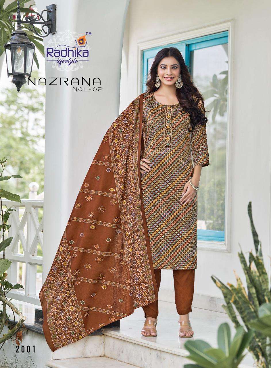 Radhika lifestyle nazrana vol 2 indian kurti leggings